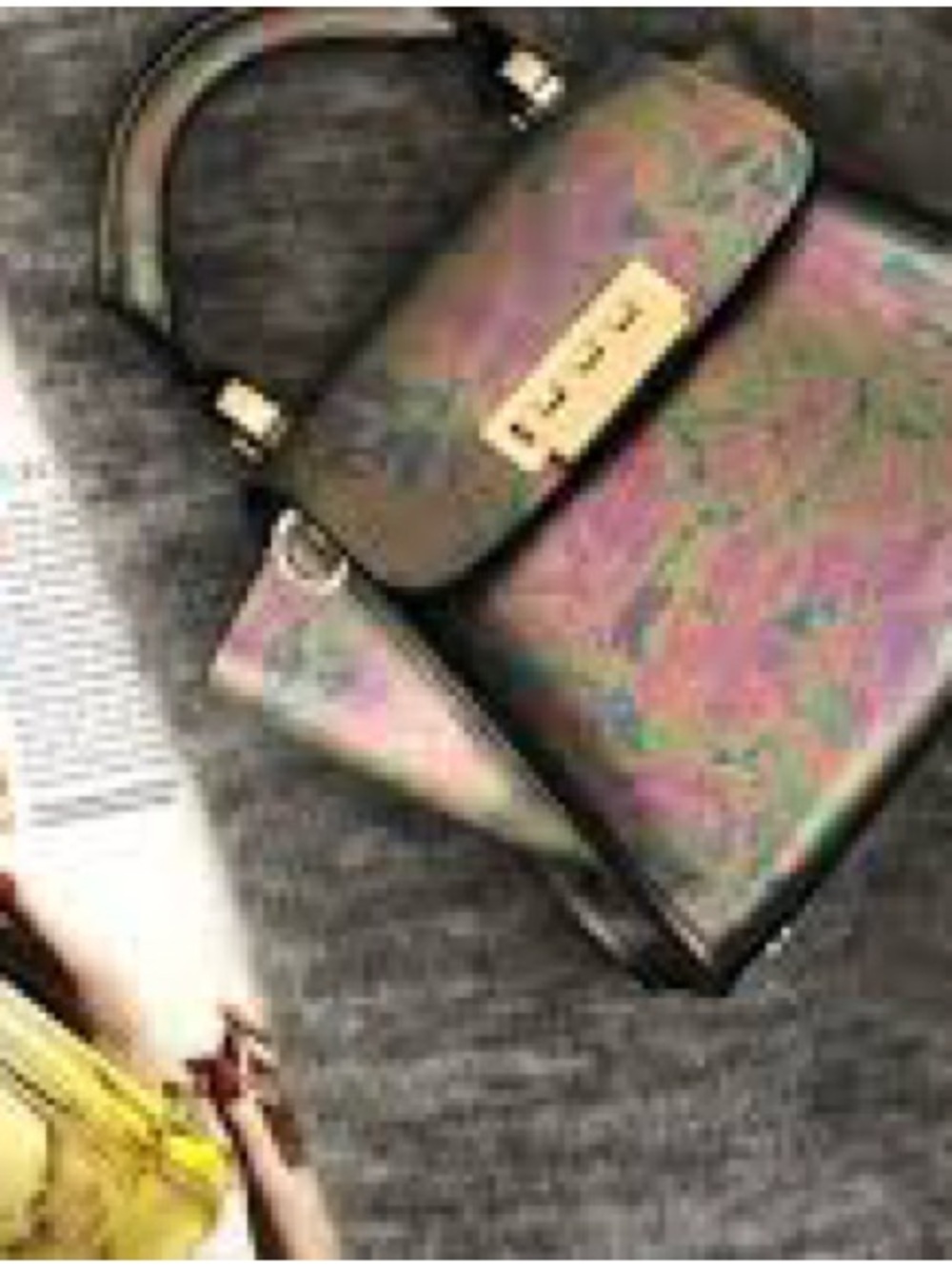 Zac Posen Mini Multicolor Washed Bronze Top-Handle Satchel